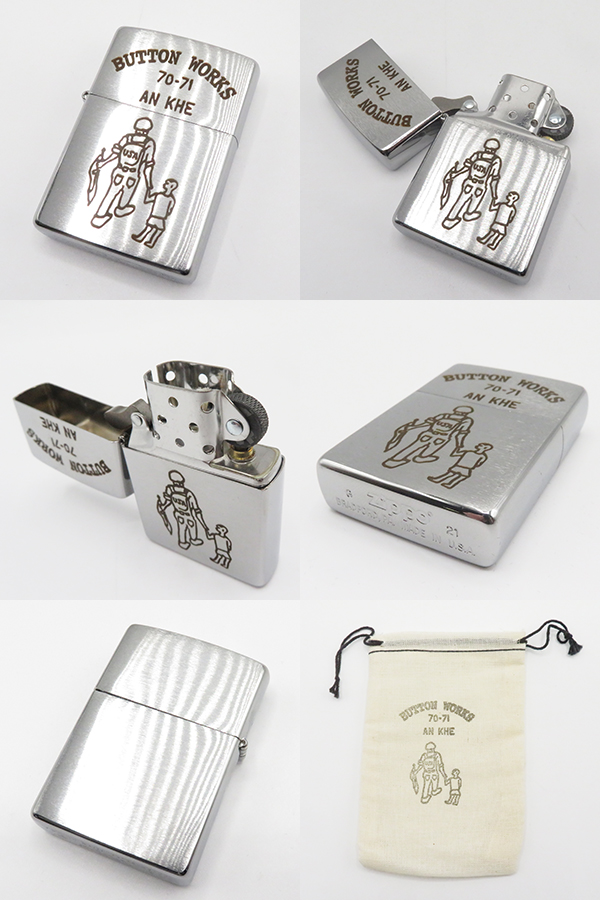 Button Works ボタンワークス ベトナムジッポ|レプリカ|TAN SON NHUT|SAIGON|AN KHE『VIETNAM Zippo 』【アメカジ・ミリタリー】BW-0101